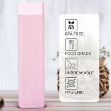 Square Plastic Water Bottle - 1000ml Leakproof BPA-Free Container for Office, Gym & Home (1 pc)