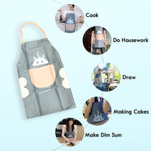 Cute Cartoon Animal Design Kitchen Apron (1 Pc)